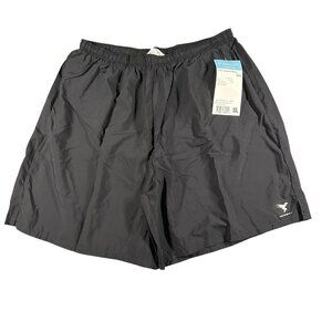 Insport Athletic Shorts Mens XXL Black Longrun Short Pull On Drawstring NWT